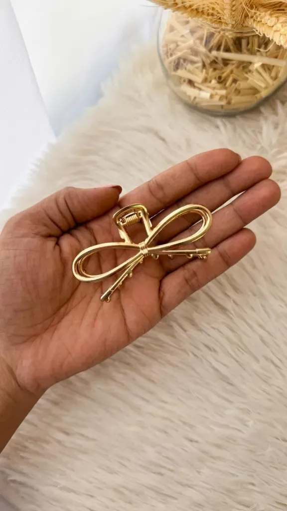 Presilha Laço Dourada Tamanho G