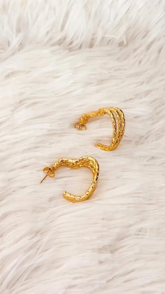 Argola Tripla Coração M