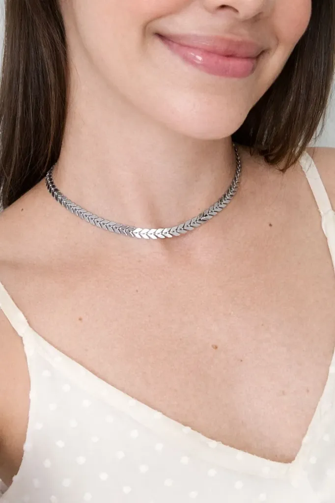 Chocker Escama Prata