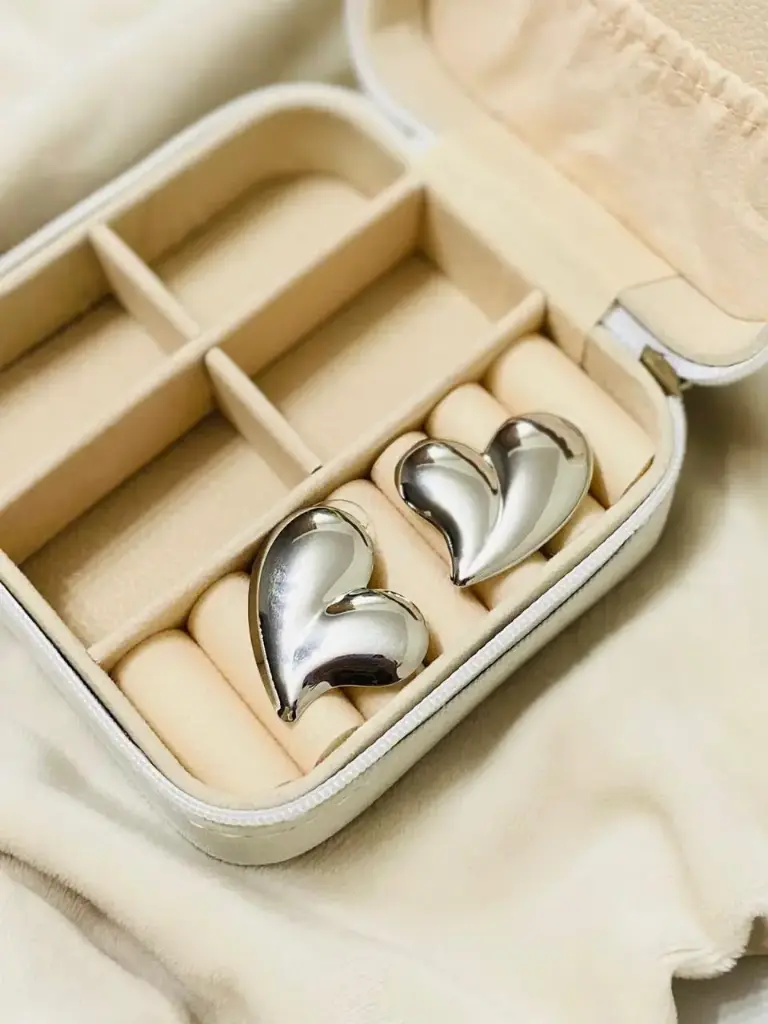 Brinco Coração Prata